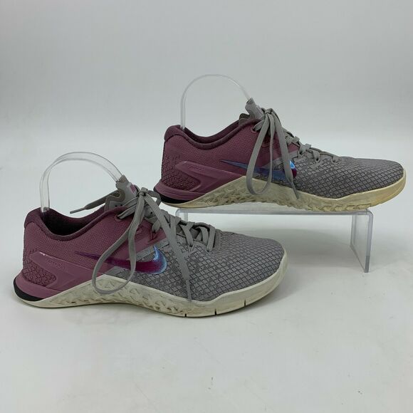 Nike Running Shoes Womens Size 8.5 Metcon 4 XD Athletic Training Gray True Berry - Picture 3 of 11